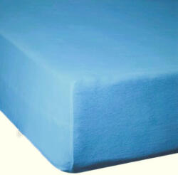  Gumis lepedő pamutvászon alapanyagból - 160x200 cm / égkék