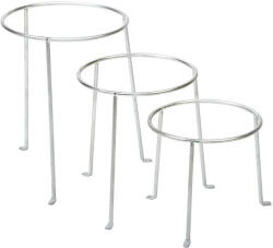 Esschert Design Fém virágkaspó állvány szett, 3 db-os (AT48)