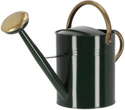 Esschert Design Fém locsolókanna, sötétzöld és arany színű, 9, 5 literes (TG328)