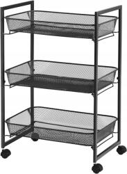 Songmics 3 szintes konyhai babakocsi Songmics BSC061B01 26x42x62, 3 cm (BSC061B01)