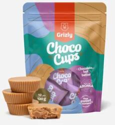 GRIZLY Choco Cups karamellcsokoládé & mogyorókrém 120 g (Gkbčlp100)