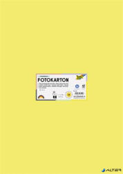 FOLIA Dekorkarton, 2 oldalas, 50x70 cm, 300 g, 10 lap, FOLIA, citromsárga (6112) - alter