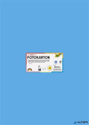 FOLIA Dekorkarton, 2 oldalas, 50x70 cm, 300 g, 10 lap, FOLIA, óceánkék