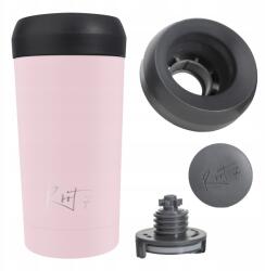 Root7 Acél Termosz Bögre Kávéhoz Tea Légmentesen Záródó Rózsaszín 360 ml ROOT7 (R7TCPCMPNK)