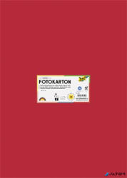 FOLIA Dekorkarton, 2 oldalas, 50x70 cm, 300 g, 10 lap, FOLIA, tűzpiros (6120) - alter