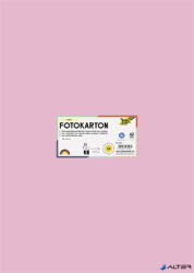 FOLIA Dekorkarton, 2 oldalas, 50x70 cm, 300 g, 10 lap, FOLIA, halvány rózsaszín