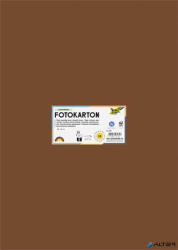 FOLIA Dekorkarton, 2 oldalas, 50x70 cm, 300 g, 10 lap, FOLIA, csokoládébarna