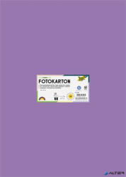 FOLIA Dekorkarton, 2 oldalas, 50x70 cm, 300 g, 10 lap, FOLIA, sötét orgonalila