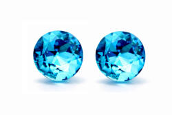 VIORA bedugós fülbevaló - 10 mm (dark aquamarine) (2026011801)