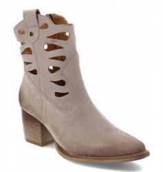 Maciejka Bézs Bokacsizmák Maciejka Stílusos Női Cowboycsizmák (06412-04/00-5-40)