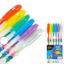 kidea Zselés tollak, 6 szín, csillámos, illatos (DZB6CKA)