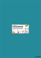 FOLIA Dekorkarton, 2 oldalas, 50x70 cm, 300 g, 10 lap, FOLIA, türkiz
