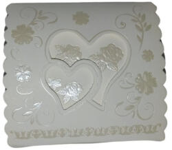  Szív mintás dombornyomott ajándékdoboz (LWHERART)