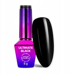 MOLLY Nails Hibrid lakk Mollynails 8g Ultimate Black Mély fekete Fekete (Lakier hybrydowy do paznokci 8g czarny black)