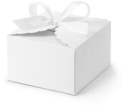  Fehér dobozka - 8x7, 5x4, 5 cm (1 db / 10 db) (PUDP42-008)