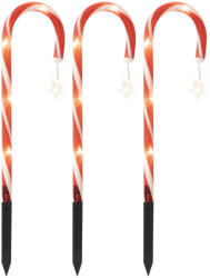  Világító cukorbot szett, kül- és beltéri kivitel, 3 db (CDY3LED)