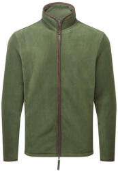 Premier PR823 ARTISAN férfi cipzáras polár pulóver Premier, Moss Green/Brown-M (pr823mg-bw-m)
