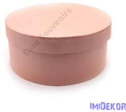  Papírdoboz kerek 21x10cm - Rózsaszín