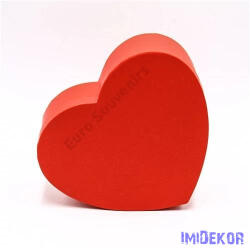  Szív alakú papírdoboz 22, 5x20x9, 5cm - Piros