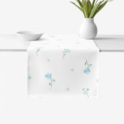 Goldea pamut asztali futó - nefelejcsek 50x160 cm