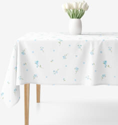 Goldea szögletes terítő 100% pamutvászon - nefelejcsek 80 x 80 cm