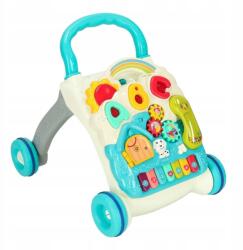  Tolókocsi járókeret interaktív oktató asztal 4in1 kék kiváló minőség (3604_qlka_gabB)