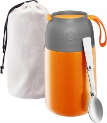  Good For You uzsonnás termosz kanállal, narancssárga (d24) (Flask520ml)