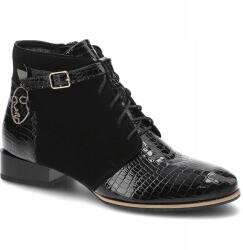 Maciejka Fekete Bokacsizma Maciejka Kényelmes Bőr Cipők (5743A-20/00-7 Czarny)