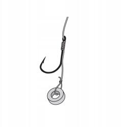 JAXON Horog zsinórral Jaxon #10 0, 20mm 8db készre kötve Method Gumival (HY-MFC10)