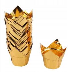Eurobatt Tulipán muffin papír, Royal arany, 50 db, fóliázott (EBB1332J)