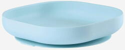 Beaba Farfurie Silicon Cu Ventuza Beaba +4 Luni Light Blue Set pentru masa bebelusi