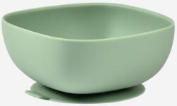 Beaba Bol Beaba silicon cu ventuza +4 Luni Sage Green Set pentru masa bebelusi
