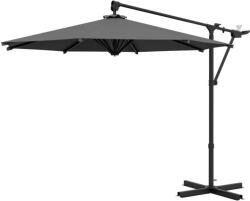 Art Umbrela gradina/terasa, articulatie tip banana, rotativa, cu manivela, gri, 292 cm (AR213568)