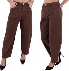 M. Sara Női farmer nadrág Balloon Laza M. Sara magas derekú barna Csokoládé