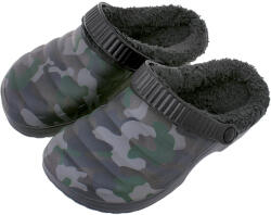 TifanTEX Șlapi izolați pentru damă, camuflaj negru (Șlapi izolați) (1143F5)