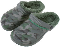TifanTEX Șlapi izolați pentru damă, camuflaj verde (Șlapi izolați) (1143F7)