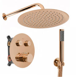 Rea Set de dus incastrat Rea Lungo Diamond + box cupru lucios (REA-P6968)