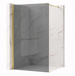 Rea Paravan de dus fumuriu Rea Flexi Grey 80 cm auriu (KPL-K99786)