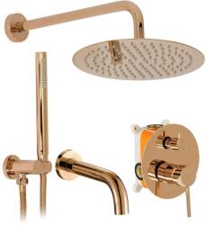 Rea Set de dus incastrat Rea Lungo cu box cupru lucios (REA-P7998)