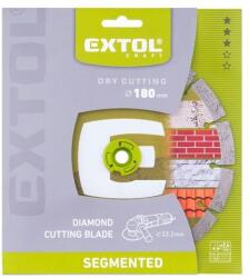 Extol gyémántvágó szegmenses; 180×22, 2mm, max. 8.600 f/min (903034)