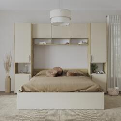 haaus Set dormitor Malmo V11, Pat 200 x 160 cm, Stejar Artisan/Argila (923723)