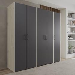 haaus Dressing Malmo V1, Stejar Alb/Antracit, L 204 cm (923792)