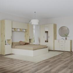 haaus Set dormitor Malmo V12, Pat 200 x 160 cm, Stejar Artisan/Argila (923730)