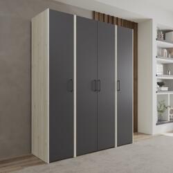 haaus Dressing Malmo V4, Stejar Alb/Antracit, L 165 cm (923822)