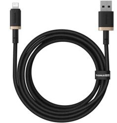 Baseus Cablu Date si Incarcare USB-A - Lightning Baseus Dura Series P10377801U01-00, 18W, 1m, Auriu