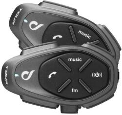 Interphone Casti Interphone TOUR HD Motorbike Intercom 1500m 2pcs Negru (8018080475900)
