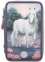 Depesche Miss Melody három emeletes tolltartó Fehér ló tavirózsával és LED háttérvilágítással (3502568)