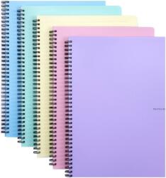 Oxybag Twin wire blokk A5 PP PASTELINI sárga (8-074)