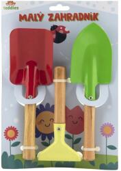 Teddies Gyermek kerti szerszámok 3db fém/fa 15-21cm (00850676)