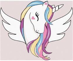 Zuty Zuty Festőkészletek számok szerint - Aranyos unikornis szárnyakkal, 40x50 (ZUTY_5011591---40x50)